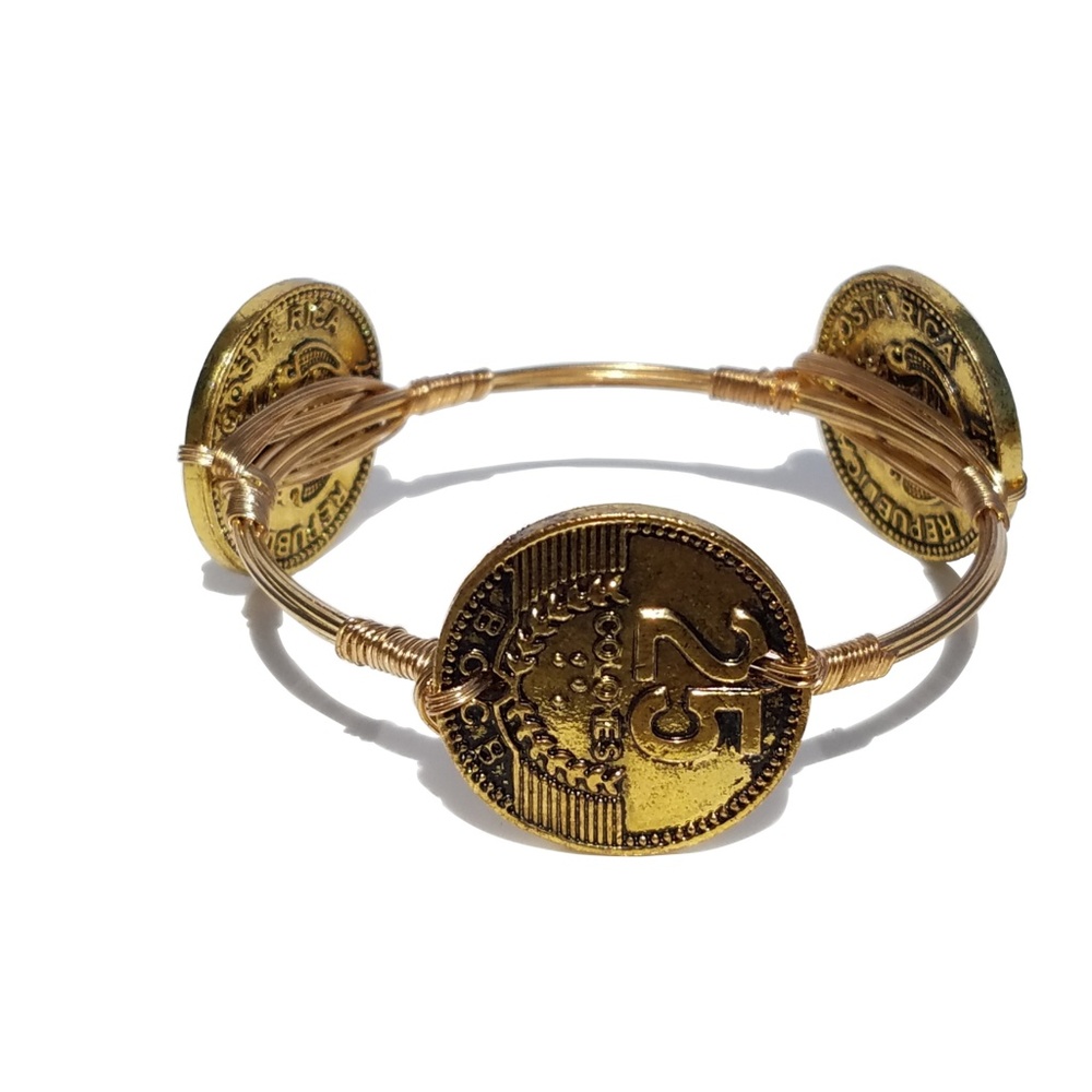 Coin Bangle Bracelet